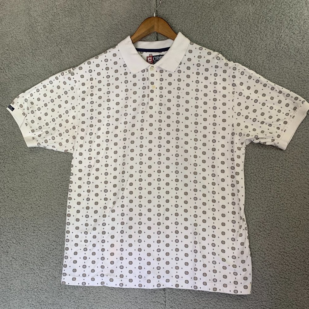 Chaps Ralph Lauren Casual White Collared Polo Shirt . Perfect Condition